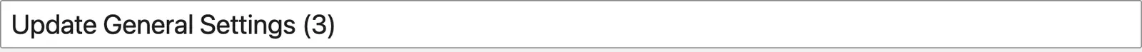 The title field with the description box under it